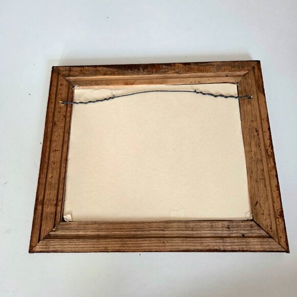 Vintage hand carved wooden picture frame. - Picture 5 of 7